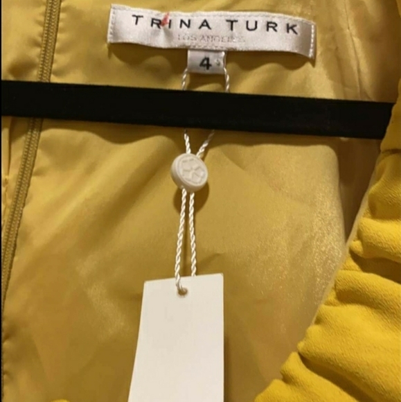 Trina Turk Atlantis Ruffled V-Neck Sleeveless Dres - Picture 6 of 13